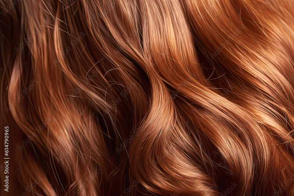 Golden curly hair background. AI technology generated image Golden curly hair background. AI technology generated image