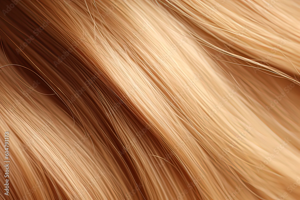 Golden curly hair background. AI technology generated image Golden curly hair background. AI technology generated image