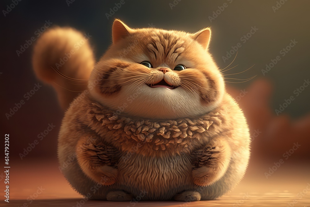 3d animated chubby and furry cat wallpaper for fauna fun ...