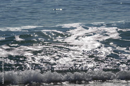 Fototapeta Naklejka Na Ścianę i Meble -  Sea waves on a sand beach