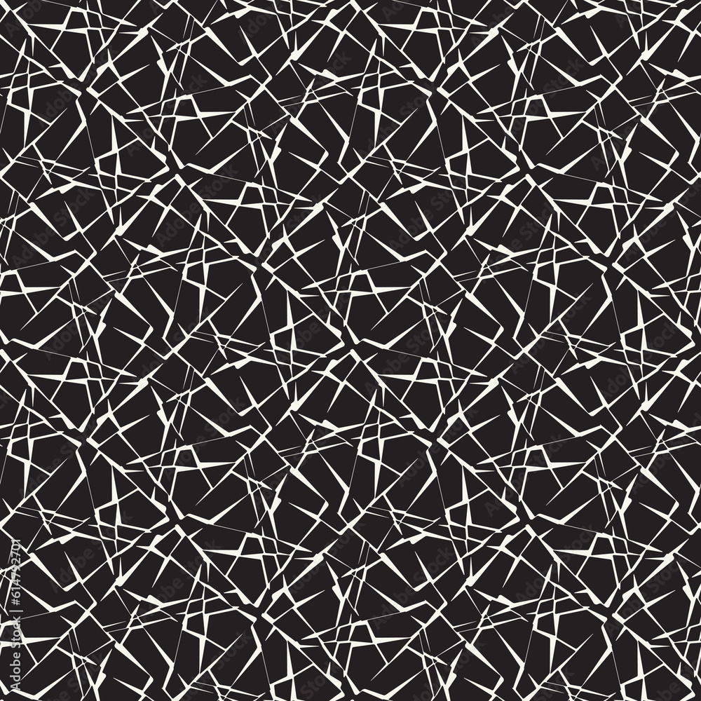 Monochrome Cracked Glass Effect Textured Pattern Monochrome Cracked Glass Effect Textured Pattern