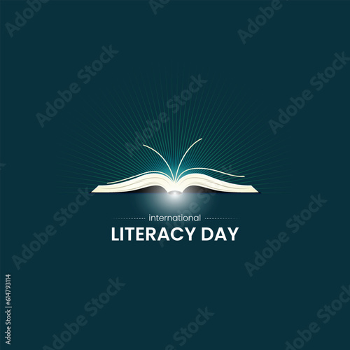 International Literacy Day. Education day concept. world literacy day vector illustration. 