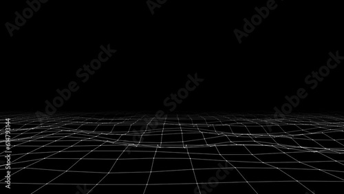 Abstract background with animated grid