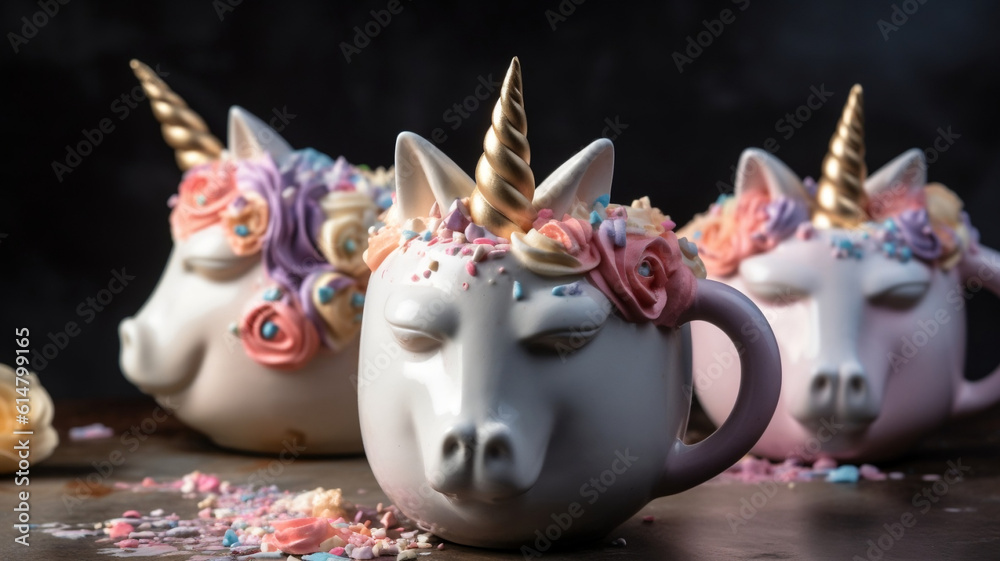 Unicorn Mug: AI Generated mug that looks like it was crafted by a unicorn