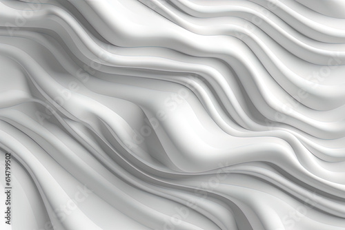 White 3D Undulating lines arranged to create a Light 