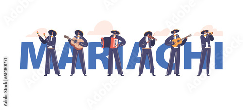 Mariachi Musicians Playing Traditional Mexican Music With Vibrant Costumes, Lively Rhythms, And Soulful Melodies