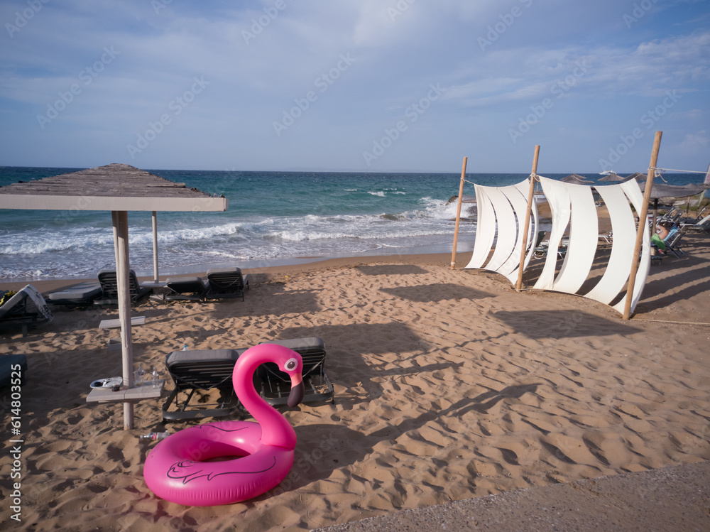 beach chairs on beach