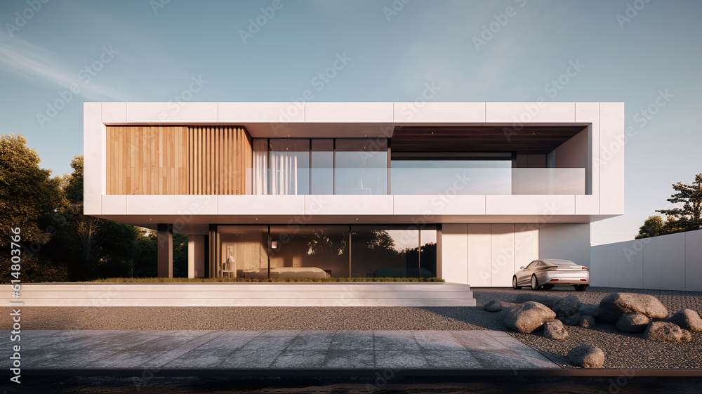 Modern luxury villa - Generative AI Modern luxury villa - Generative AI