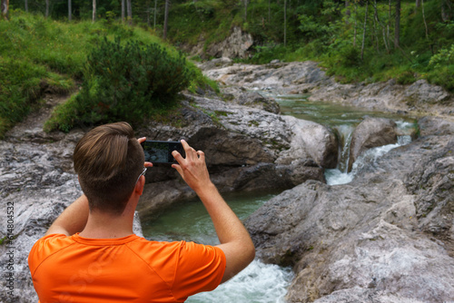 person taking photo