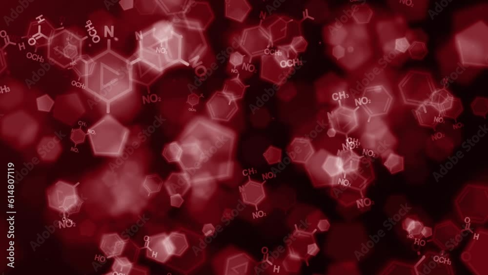 Chemical Red Loop Background