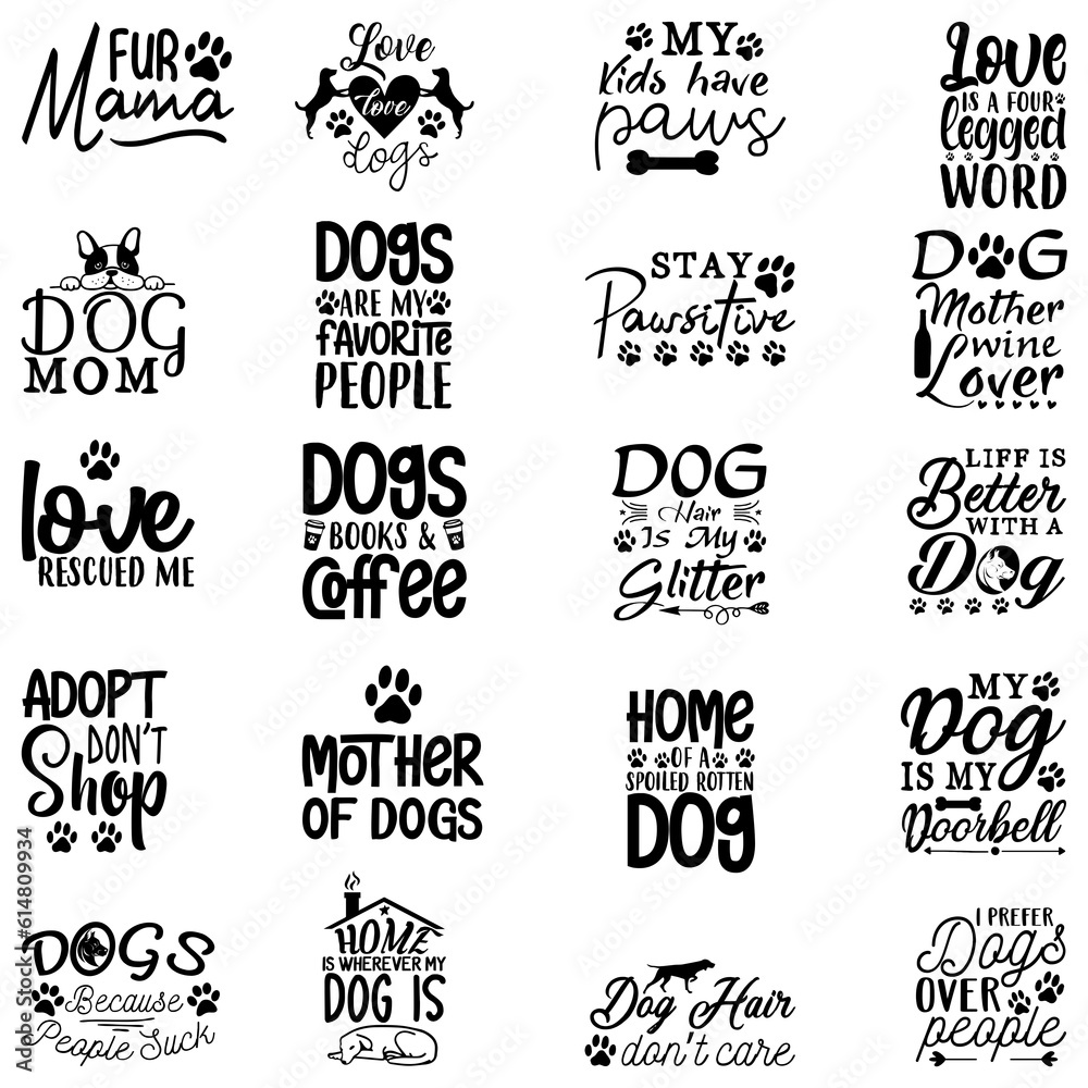 Fototapeta premium Dog SVG Design Bundle