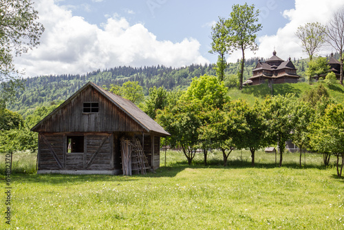 wooden church in the Carpathian mountains