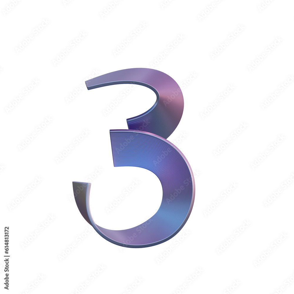 Gradient Waves 3D Alphabet or PNG Letters Gradient Waves 3D Alphabet or PNG Letters