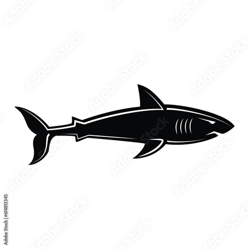 Shark icon. Sea life ecosystem fauna and ocean theme. Isolated design. Vector illustration