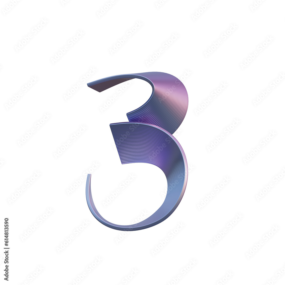Gradient Waves 3D Alphabet or PNG Letters Gradient Waves 3D Alphabet or PNG Letters