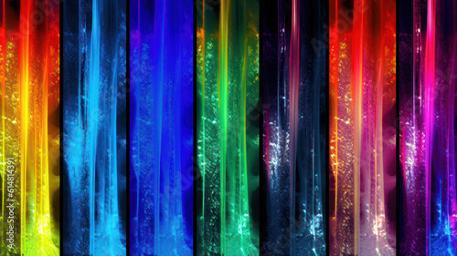 Abstract Artwork Featuring Colorful Light Patterns