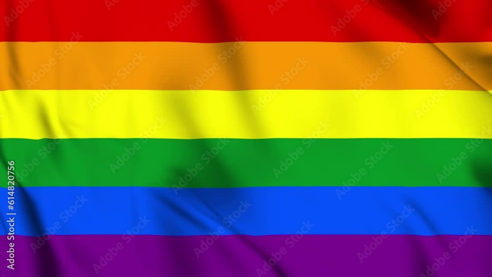 Waving Flag of LGBTQ Rainbow flag video background. Realistic Slow Motion gay pride flag. 4K Loop Motion Graphics. Diversity of the LGBT community and the spectrum of human sexuality and gender Waving Flag of LGBTQ Rainbow flag video background. Realistic Slow Motion gay pride flag. 4K Loop Motion Graphics. Diversity of the LGBT community and the spectrum of human sexuality and gender