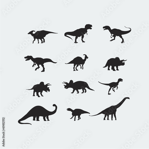 set of dinosaur vector icon © erick
