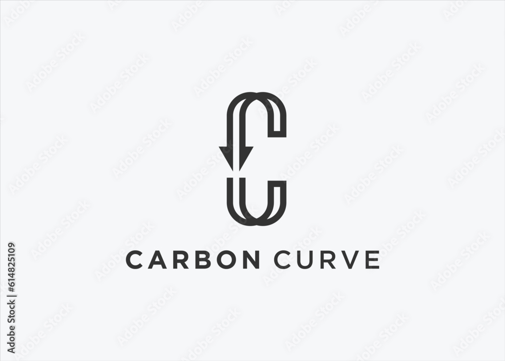 initial c with arrow logo design vector silhouette illustration initial c with arrow logo design vector silhouette illustration