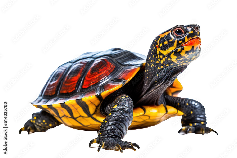 Obraz premium Western swamp turtle, generative artificial intelligence