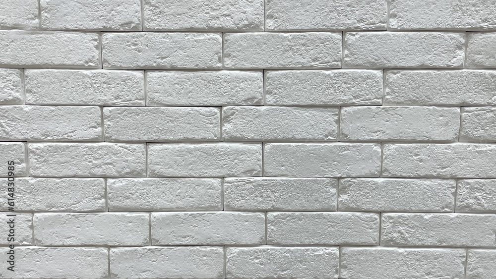 Fototapeta premium The background of an old vintage dirty brick wall with peeling plaster, texture for games, high-quality photos of bricks and walls, smooth seams and building material, the builder puts the wall