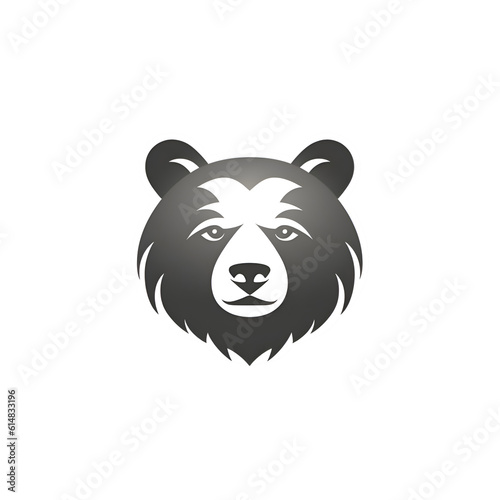 Bear logo design inspiration vector template. Creative animal head symbol icon.