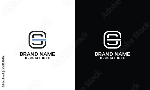 Initial Monogram CS SC Letter logo design