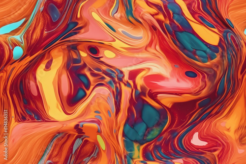 vivid melted wax in abstract texture, pattern with background, seamless for wallpaper, abstract background with waves using Generative Ai technologie