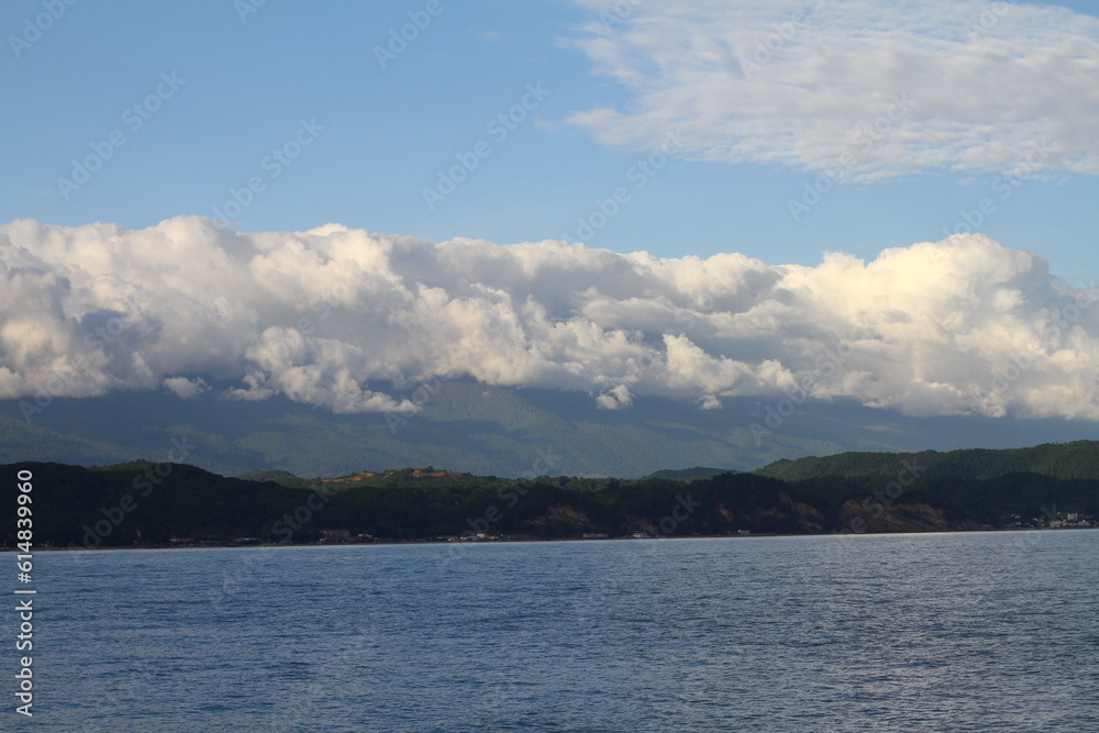 Beautiful summer landscape with mountainous terrain