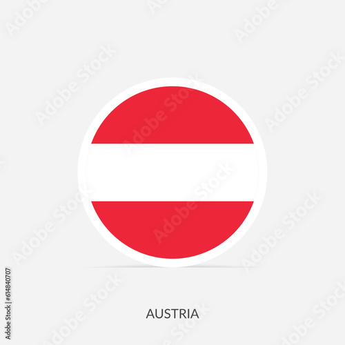 Free Download Austria round flag icon with shadow. - GFXLoad