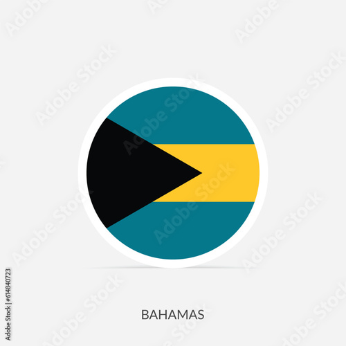 Bahamas round flag icon with shadow. Free Download Bahamas round flag icon with shadow. - GFXLoad