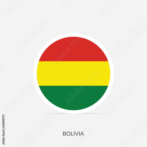 Bolivia round flag icon with shadow. Free Download Bolivia round flag icon with shadow. - GFXLoad