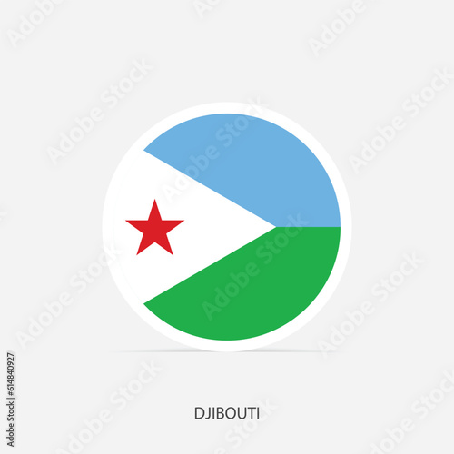 Free Download Djibouti round flag icon with shadow. - GFXLoad
