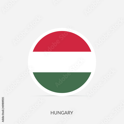 Hungary round flag icon with shadow. Free Download Hungary round flag icon with shadow. - GFXLoad