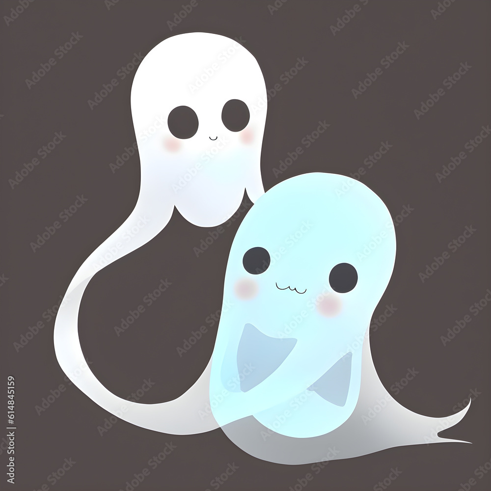 cute ghost and Pumpkins in pastel tone cute are celebrate the halloween festival 3d glowing. Happy Halloween pumpkins, cute ghost, trick fantasy fun party, Online, Generative AI, illustration cute ghost and Pumpkins in pastel tone cute are celebrate the halloween festival 3d glowing. Happy Halloween pumpkins, cute ghost, trick fantasy fun party, Online, Generative AI, illustration