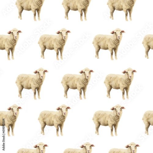 Wallpaper Mural PNG, seamless pattern of handdrawn sheep illustration PNG image Torontodigital.ca