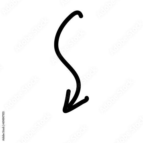 Hand drawn creative arrows.