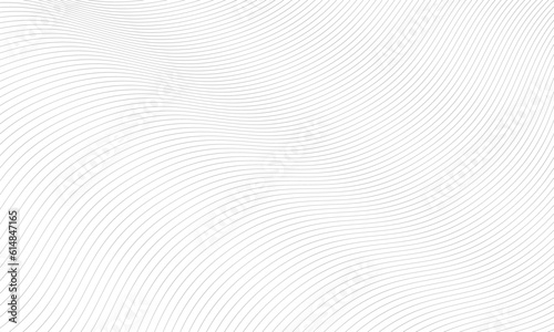 Abstract wave curved lines. Stylized monochrome line art background. Guilloche pattern. © sanchesnet1