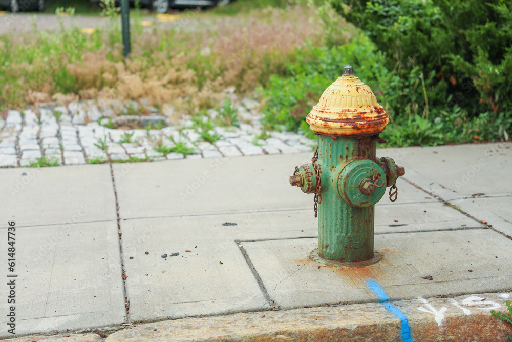 fire hydrant stands tall on the bustling city street, representing preparedness, safety, and a lifeline in times of emergencies fire hydrant stands tall on the bustling city street, representing preparedness, safety, and a lifeline in times of emergencies