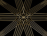 Abstract 3D Rendered Gold Web Decorative Pattern Background
