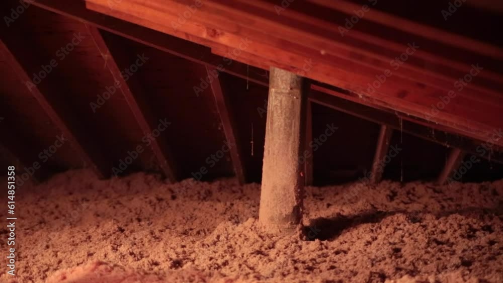 Attic insulation blown-in cellulose insulation making home to energy efficient