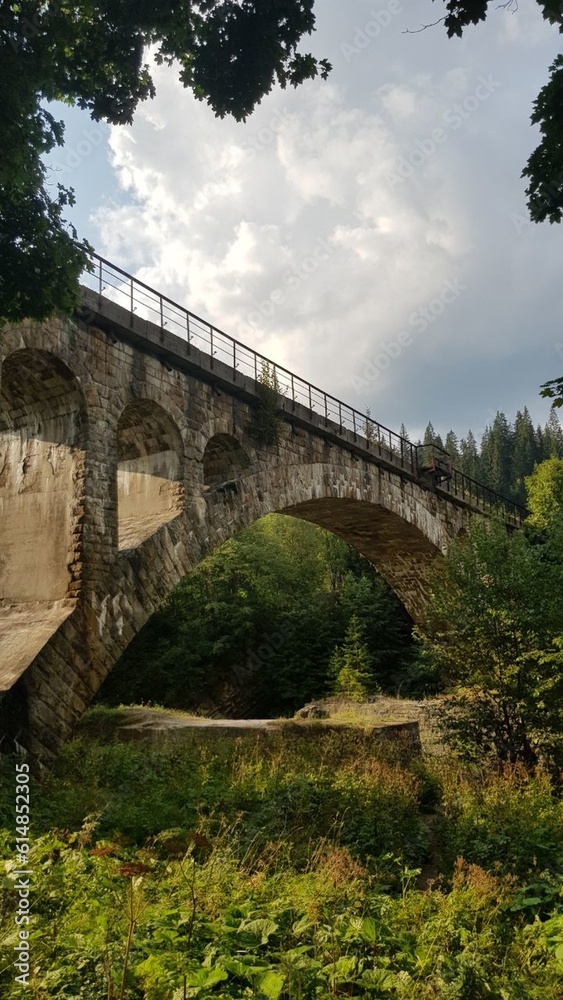 old bridge in the mountains old bridge in the mountains