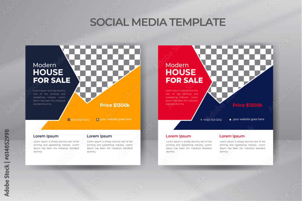 Fototapeta premium Home Sale Social Media Post Banner Template Design