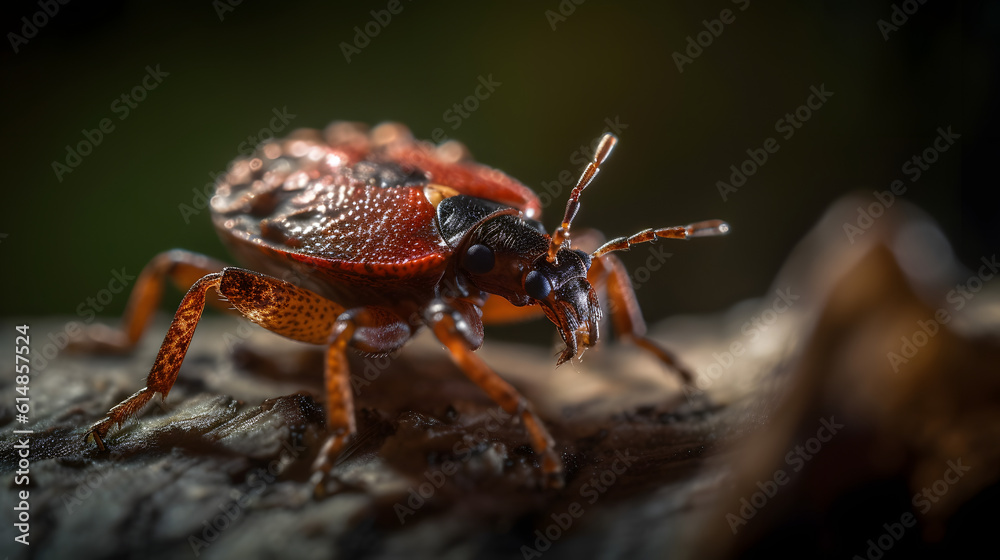 Tick in nature. Generative AI Tick in nature. Generative AI