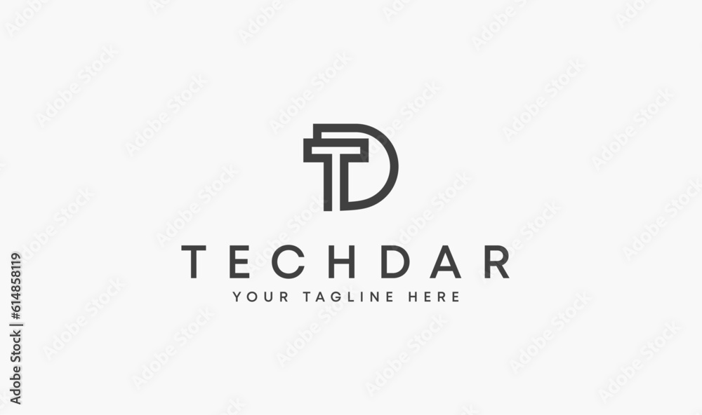 Techdar logo, TD logo, T logo, D logo, TD monogram, Tech logo Techdar logo, TD logo, T logo, D logo, TD monogram, Tech logo