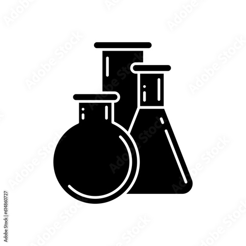 Chemical lab vector icons. research illustration sign. laboratory and biotechnology symbol.