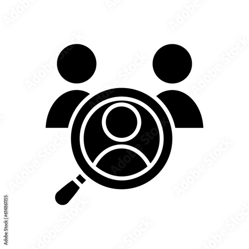 Head Hunting Vector Icon. hr illustration sign. employee search symbol or logo.