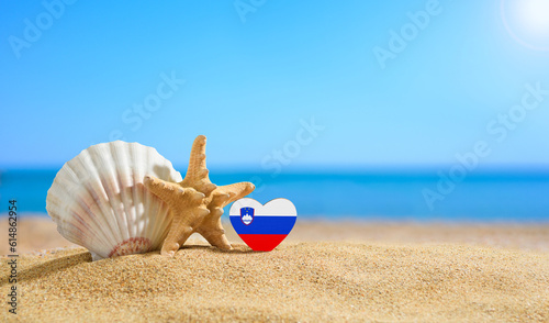 Foto Beautiful beach in Slovenia
