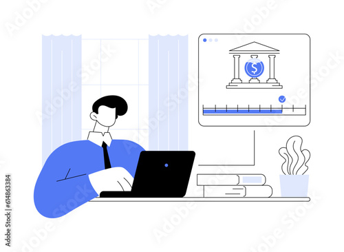 Business credit score abstract concept vector illustration.