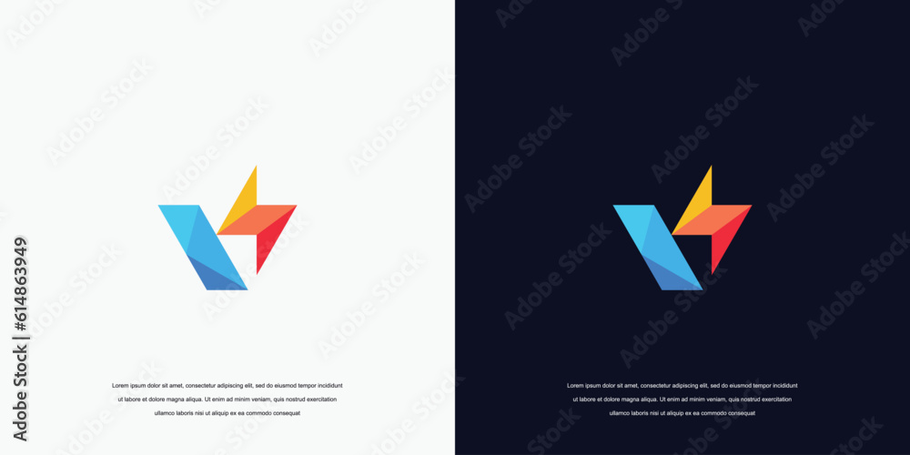letter V logo, voltage logo symbol Stock Vector | Adobe Stock